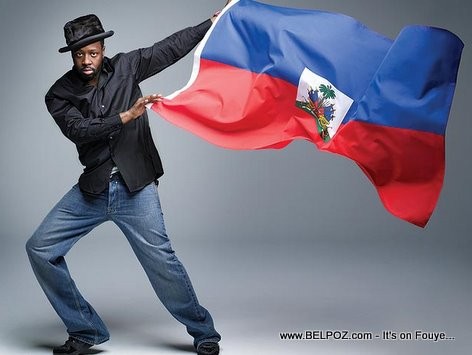 Wyclef Jean Waving The Haitian Flag